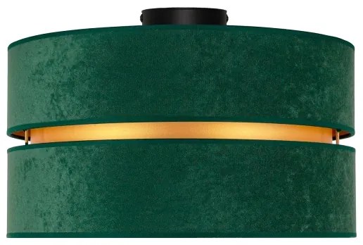 Duolla - Stropné svietidlo DUO 1xE27/40W/230V pr. 40 cm zelená/zlatá