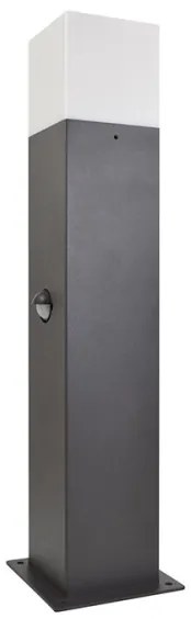 Vonkajšia lampa so senzorom NEW YORK 1xE27/12W/230V IP44 44 cm antracit