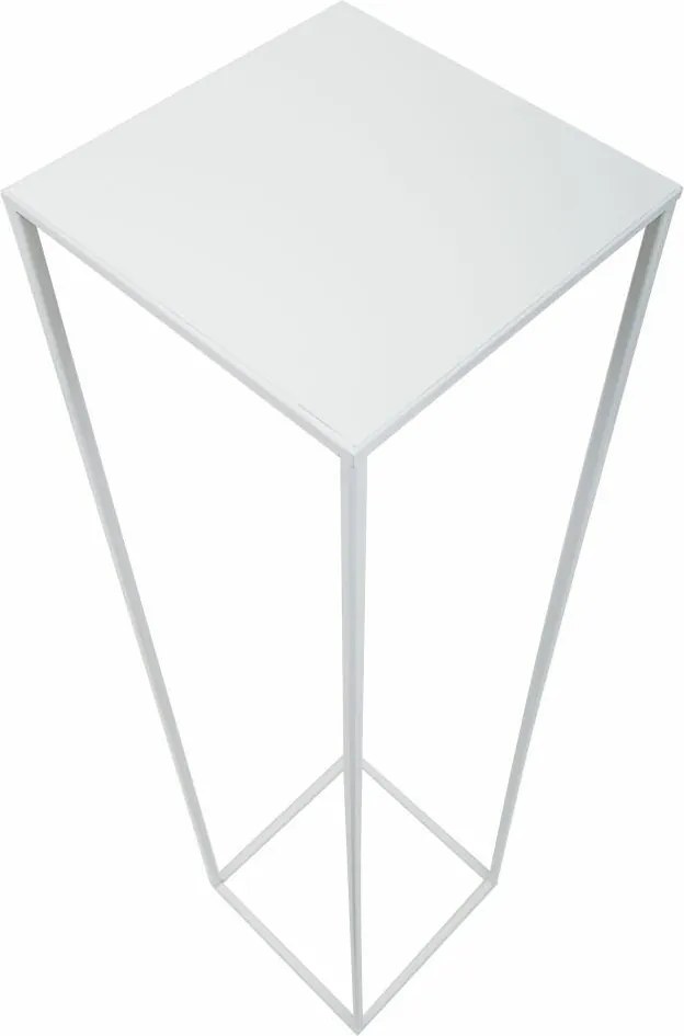 STOJAN NA KVETINÁČ SIMPLE 130X24X24 CM BIELA