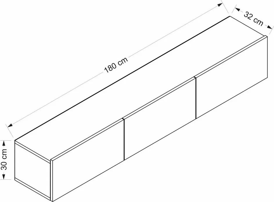 Rigel White TV stolík