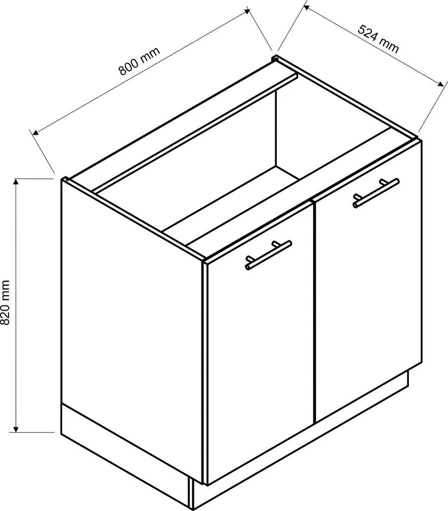 KUCHYNSKÁ LINKA ROSANA TMAVOMODRÁ 260 cm