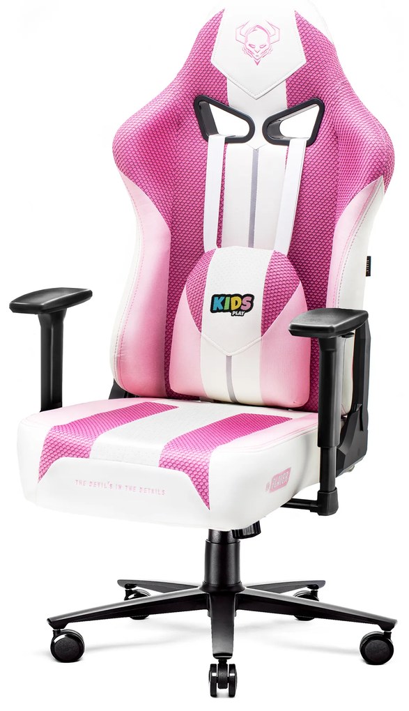 Detské látkové herné kreslo Diablo X-Player 2.0 Kids Size: Marshmallow Pink/ružová Diablochairs