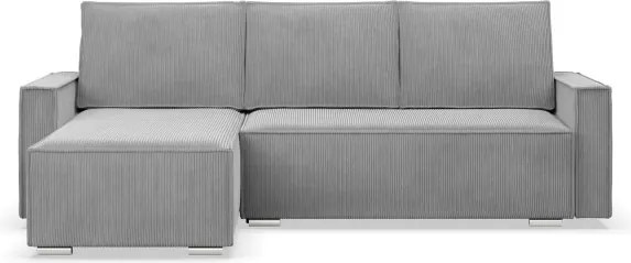 Rohová rozkladacia sedačka NOTO Poso 055 svetlosivá