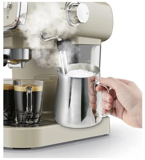 SILVERCREST® KITCHEN TOOLS Espresso kávovar Retro 1973 SEML 1050 A1, krémový (100364393)
