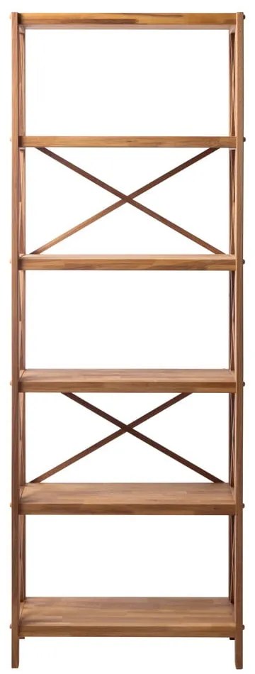 Regál z dubového dreva v prírodnej farbe 70x198 cm X-Shelf – Unique Furniture