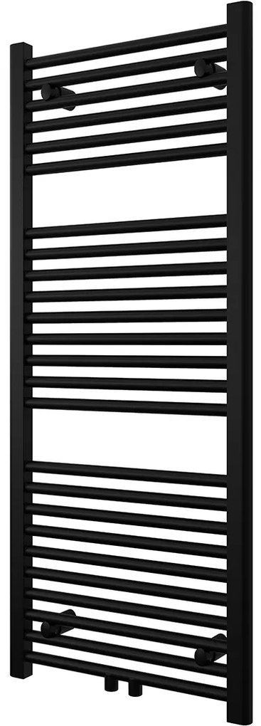 Cerano Lincoln, vykurovacie teleso 1200x500mm, 366W, rozteč pripojenia D5/450 mm, čierna matná, CER-CER-429541