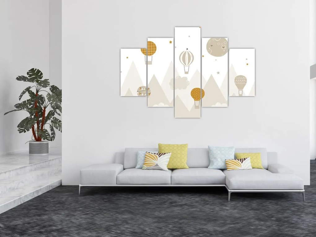 Obraz - Lietajúce balóny (150x105 cm)