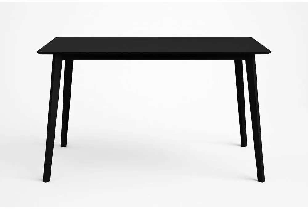 Jedálenský stôl s čiernou doskou 70x120 cm Vojens – House Nordic