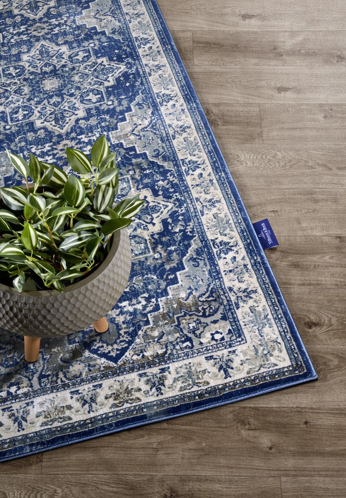 Villeroy & Boch Behúň 106123 Blue, Cream, 80x240, modrá, obývacia izba