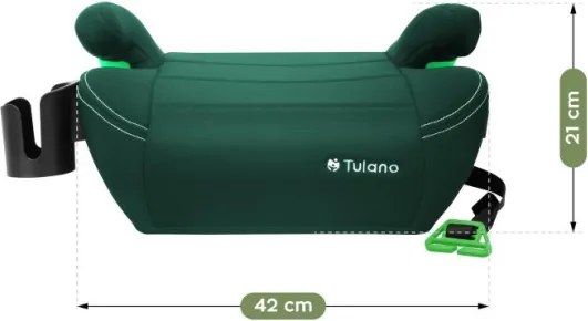 Detský podsedák do auta Cabby 25 zelený