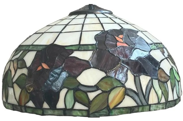 Vitráž lampa tiffany stolná kolekcia ROSE 36*46