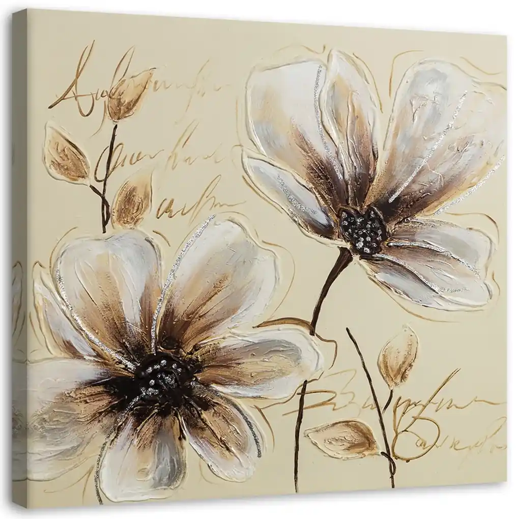Gario Obraz na plátne Maľované kvety Rozmery: 30 x 30 cm | BIANO