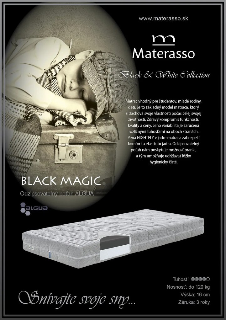 Materasso Penový matrac Black Magic, 90 x 220 cm