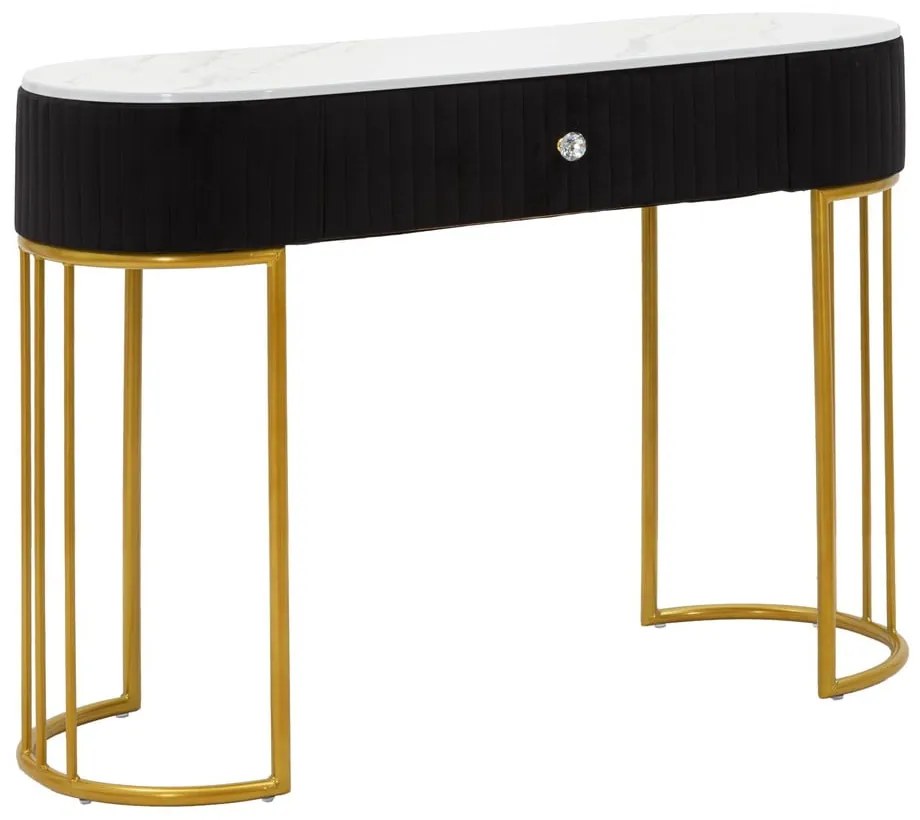 Konzolový stolík v čierno-zlatej farbe 43x100 cm Montpellier – Mauro Ferretti