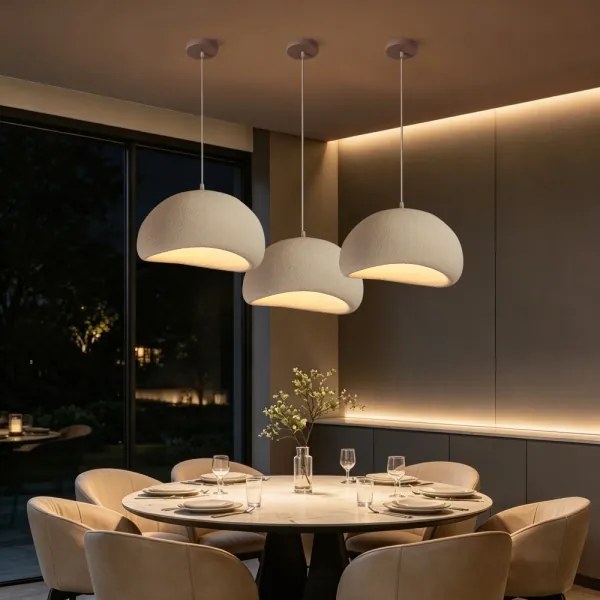 BRILAGI - Luster na lanku WABI SABI 1xE27/60W/230V priemer 40 cm biela