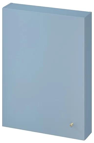 Cersanit Larga, závesná skrinka 80x60x14 cm, modrá matná, S932-005