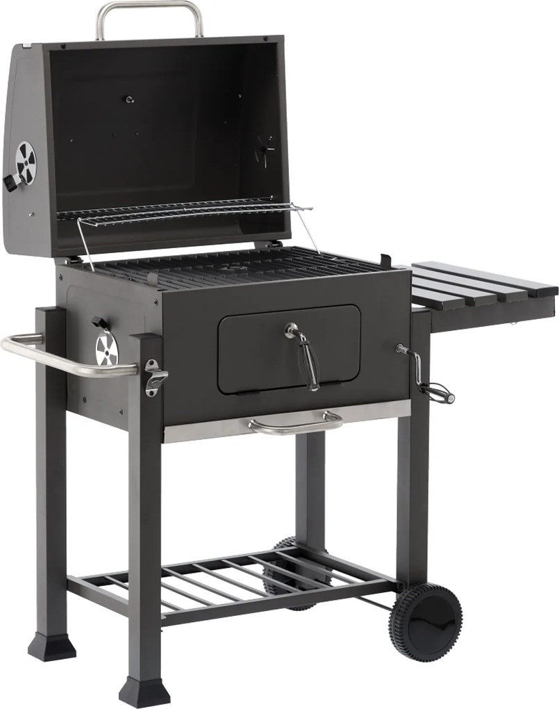CH Záhradný gril na drevené uhlie s liatinovým roštom