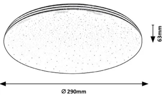 Rabalux - LED kúpeľňové stropné svietidlo LED/20W/230V IP44