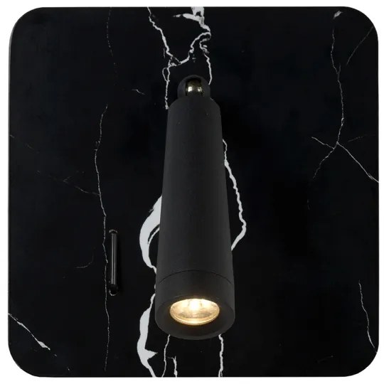 Lucide 77282/03/30 - LED Nástenné bodové svietidlo OREGON LED/4W/230V USB čierna