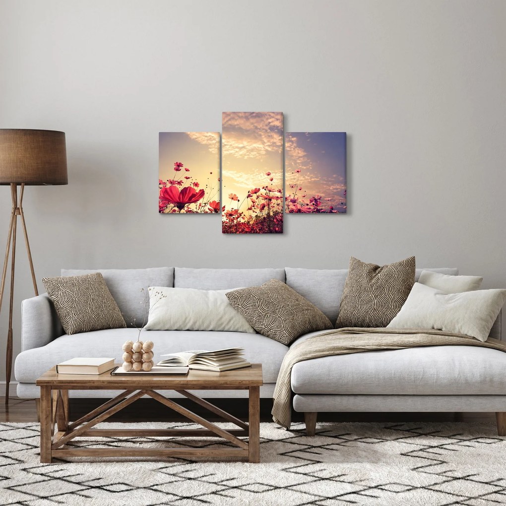 Obraz - Lúka s kvetmi (90x60 cm)
