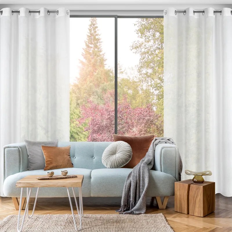 ZÁCLONA MARGO 140X250 CM BIELA