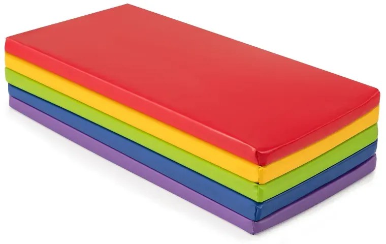 Sada 5 detských podložiek na spanie hrubé penové podložky na spanie na podlahu farebné