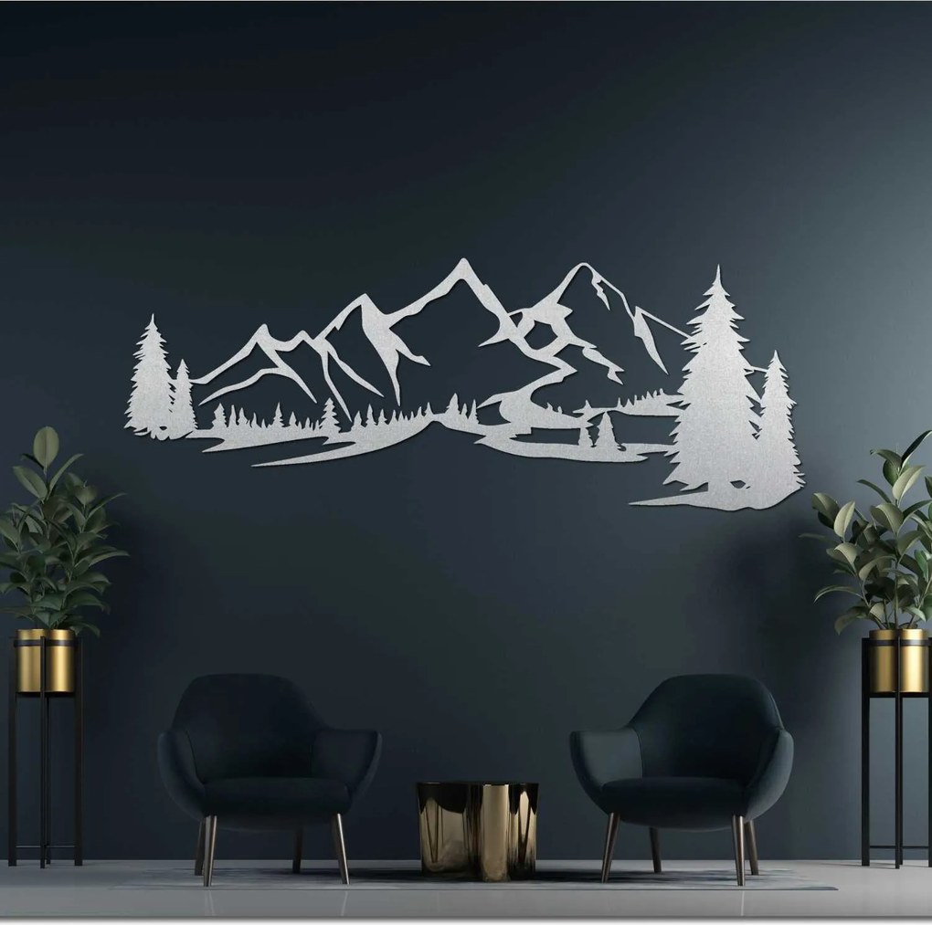 Drevený obraz na stenu - Les a hory | REHORA: HDF - Javor 55 x 20 cm 4658-109477 HDF0414-akcia20