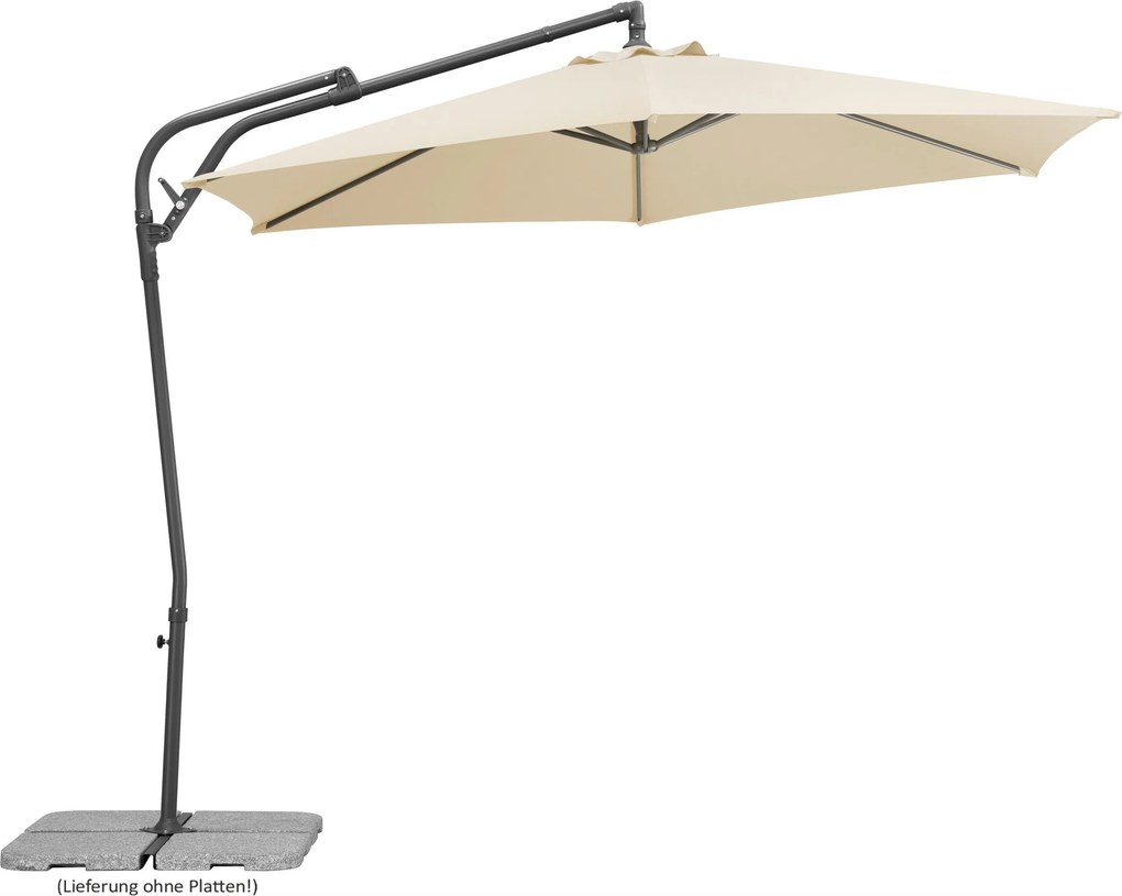 XXXLutz ZÁVESNÝ SLNEČNÍK 278/263/300 cm - Online Only záhrada - 002387023901