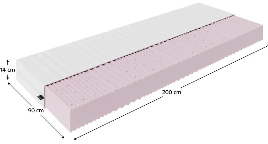 Penový matrac 90x200 cm Maigret (T3). Vlastná spoľahlivá doprava až k Vám domov. 1119710