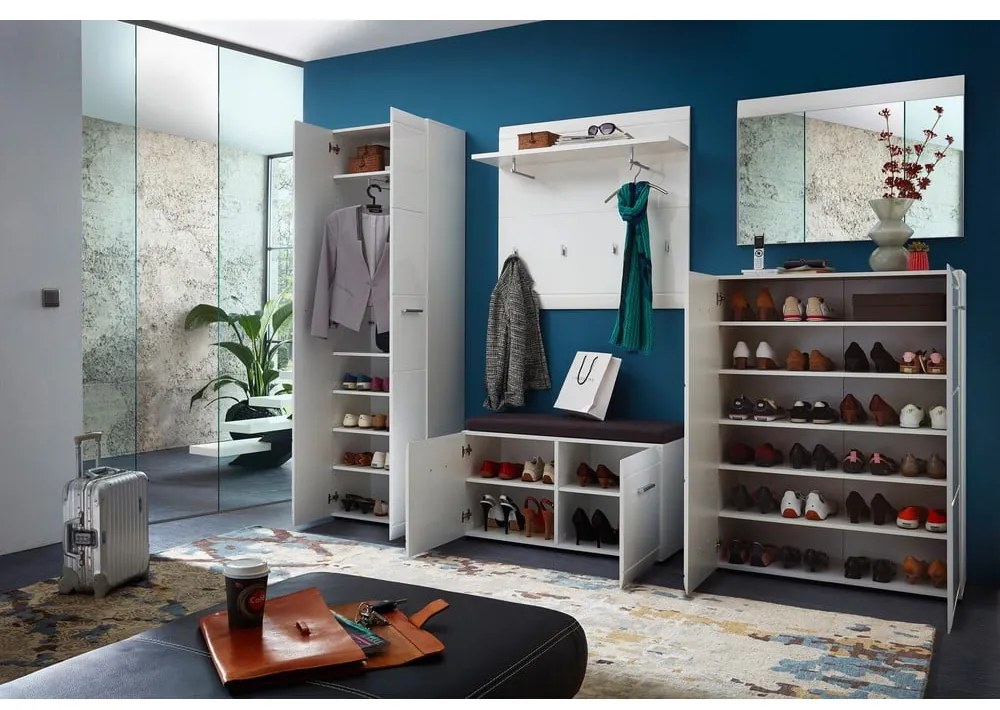 Biela šatníková skriňa 59x197 cm Adana – Germania