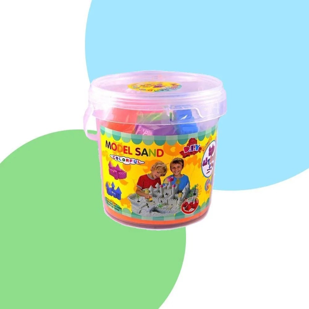 DAALO Tekutý kinetický piesok - stredná set 1000 g - plastový kýblik