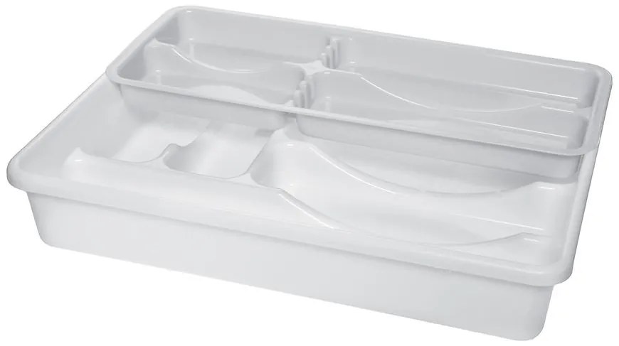 Vložka do zásuvky dvojradová biela