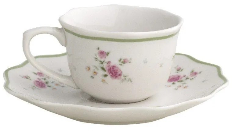 Biele porcelánové šálky v súprave 2 ks na espresso 90 ml Nonna Rosa – Brandani