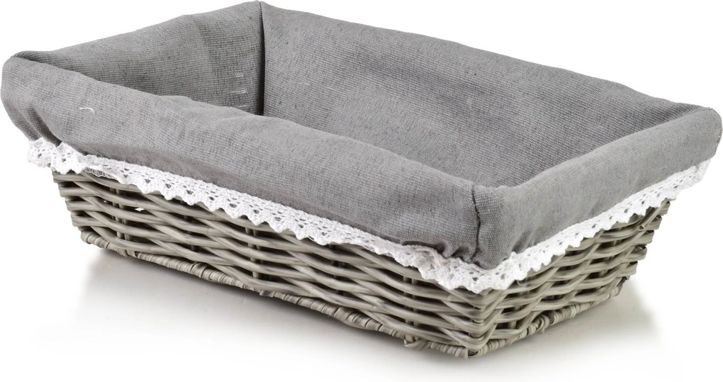 Košík WILL 28x18x9 cm sivý
