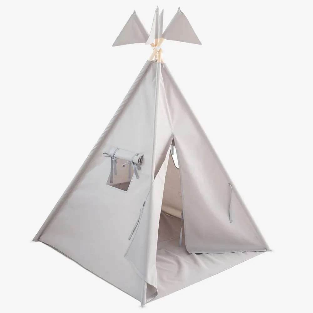 lovel.sk Detský vodeodolný stan teepee Garden Gray