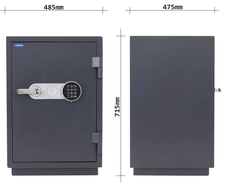 Comsafe Ohňovzdorný sejf elektronický Sydney 65, 715 x 485 x 475 mm, 55 l