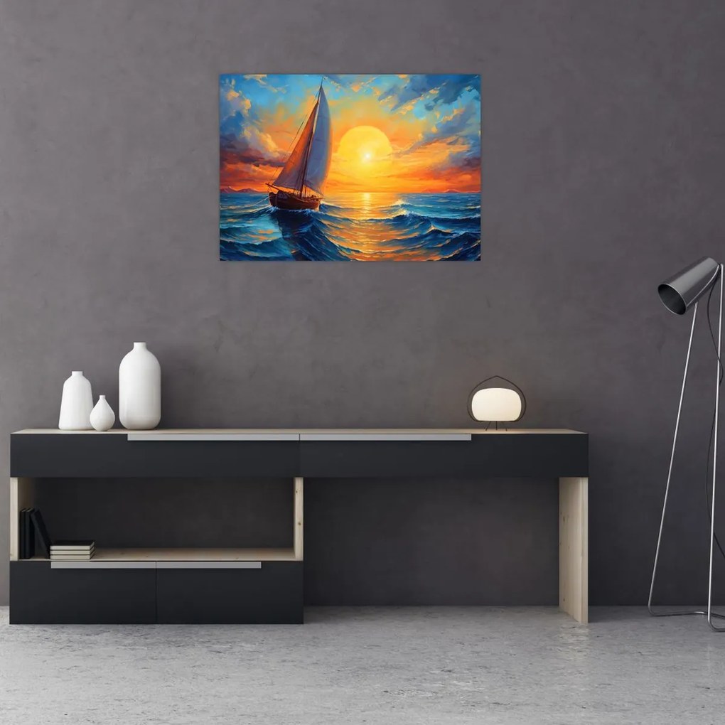 Obraz - Plachetnica (70x50 cm)
