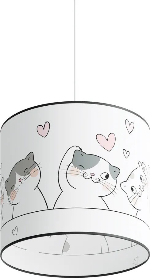 Biele detské svietidlo Puss – Sollux