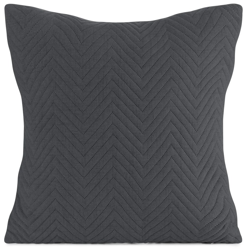 DEKORAČNÁ OBLIEČKA NA VANKÚŠ LEN3 45X45 CM GRAFITOVÁ