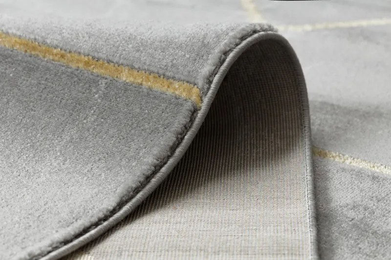 Kusový koberec Emerald geometric 1012 grey and gold, 140x190, šedá, chodba / predsieň, Dywany Łuszczów