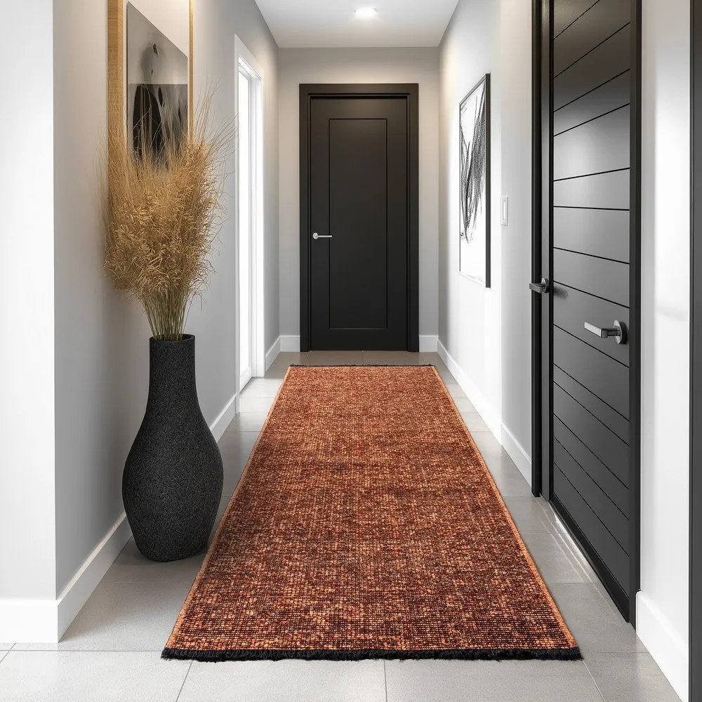 Prateľný behúň v terakotovej farbe 80x250 cm Space 1900 – Ayyildiz Carpets