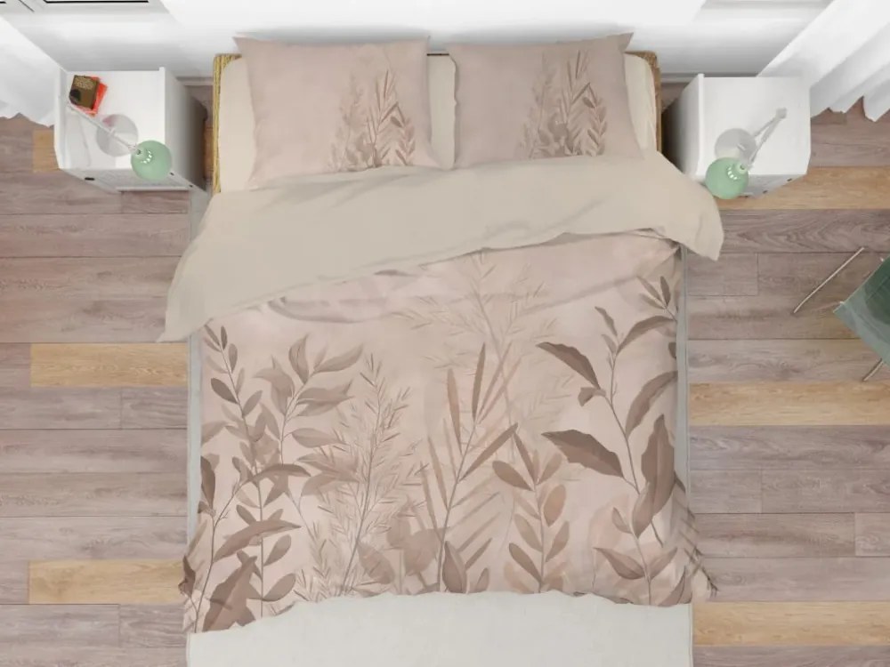 Moderné 3D obliečky 140x200, 70x90 Reed beige