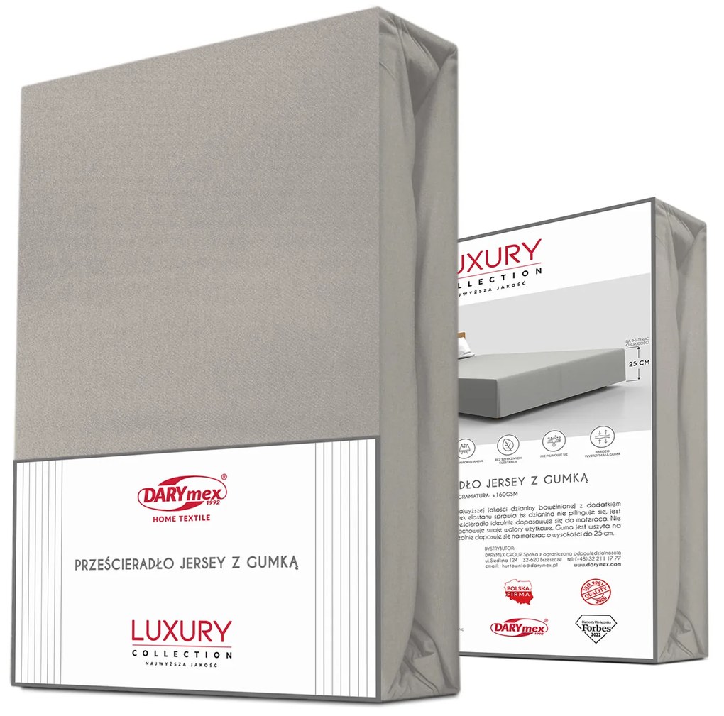 JERSEY PRESTIERADLO 90X200 CM, VÝŠKA 30 CM SIVÉ