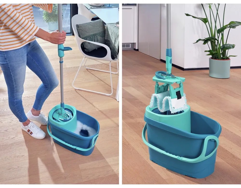 Mop s vedierkom a čističom na podlahy Clean Twist M Ergo - LEIFHEIT