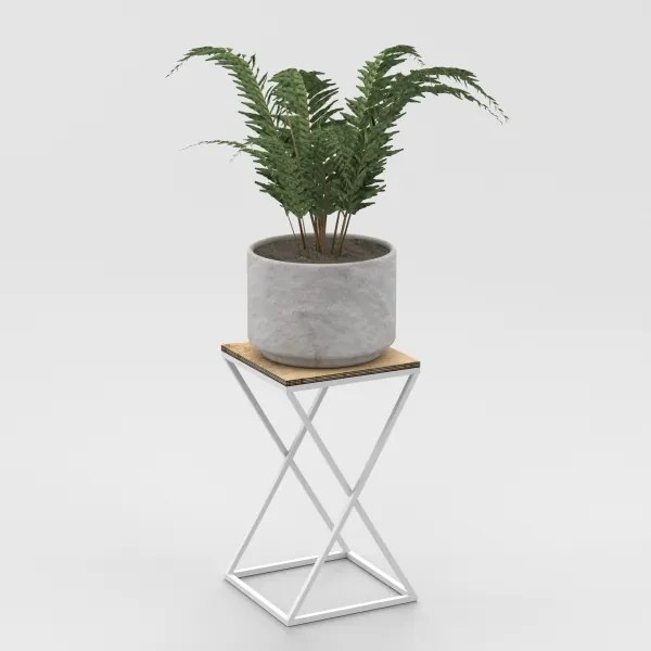 Stojan na kvety 40x24 cm biela