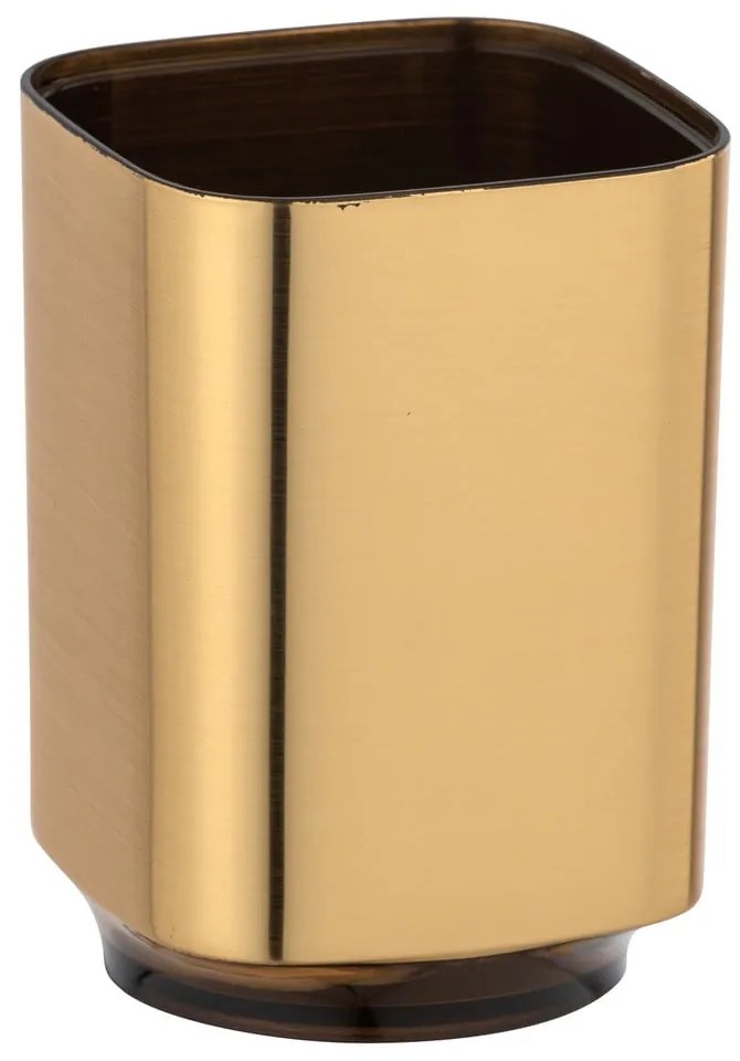 Téglik na zubné kefky v zlatej farbe Wenko Auron