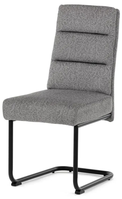 Jídelní židle, šedá, jemně hrubá látka, DCL-P3107 SIL2
