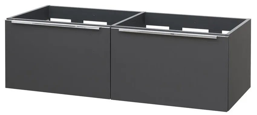 Mereo Mereo, Mailo, kúpeľňová skrinka 121 cm, chrómové madlo, MER-CN538S