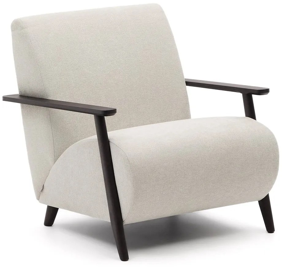 Béžové/krémové ženilkové kreslo Meghan – Kave Home