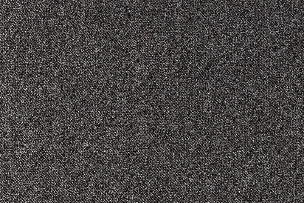 Tapibel Metrážny koberec Cobalt SDN 64051 - AB čierny, záťažový - Kruh s obšitím cm